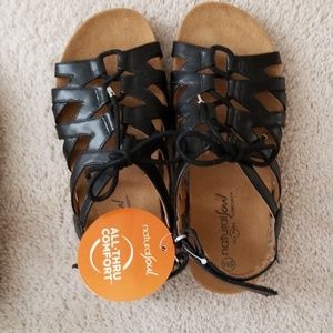 Black Natural Soul Sandals Nwot
